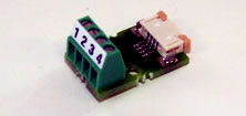 Adapter Flexprintstecker 4-polig auf Schraubklemmen 4-polig